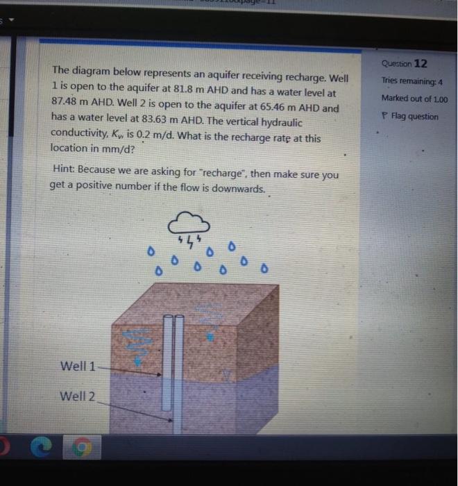 Solved Two wells are 4.36 km apart have heads of Well 1: | Chegg.com