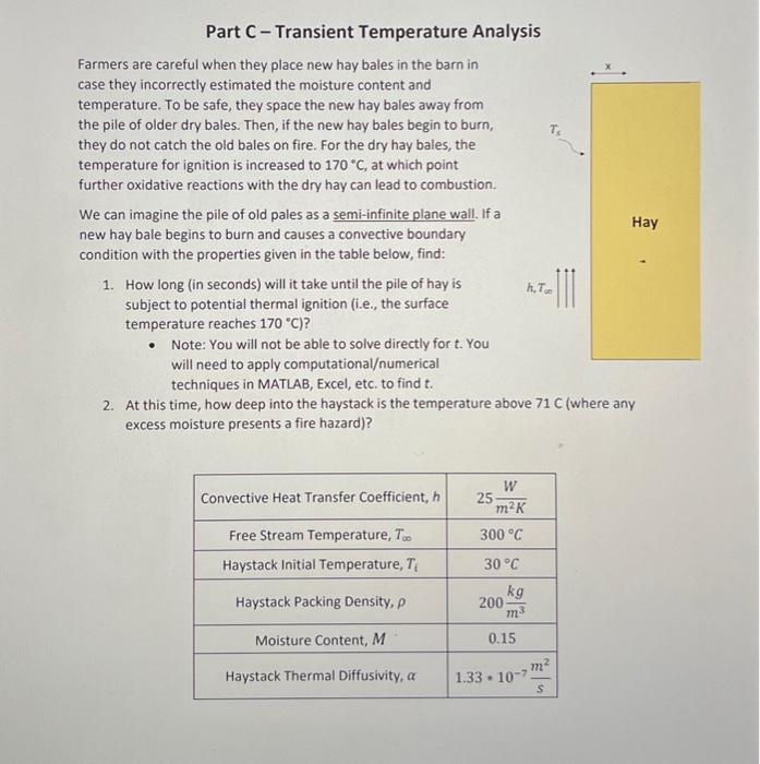 Solved solve the following heat transfer problem with parts | Chegg.com