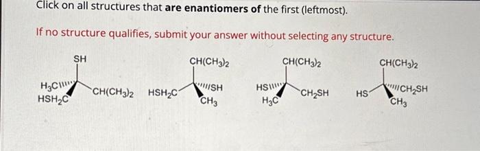 Solved Click on all structures that are identical to the | Chegg.com