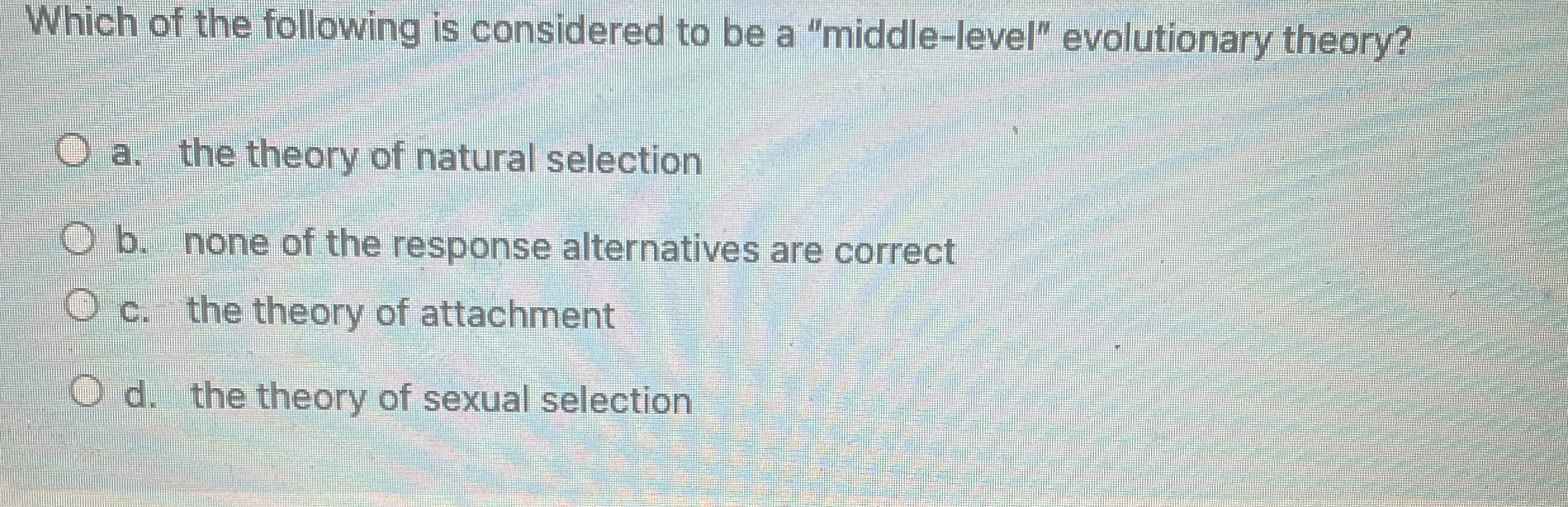 Solved Which of the following is considered to be a | Chegg.com