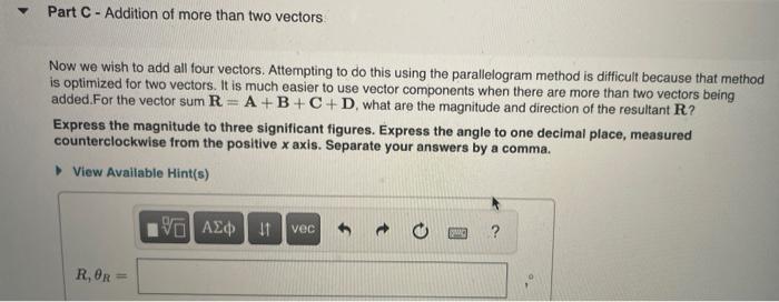 Solved Learning Goal: To Use Geometric And Component | Chegg.com