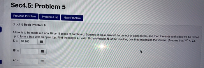 Solved Sec4.5: Problem 5 Previous Problem Problem List Next | Chegg.com