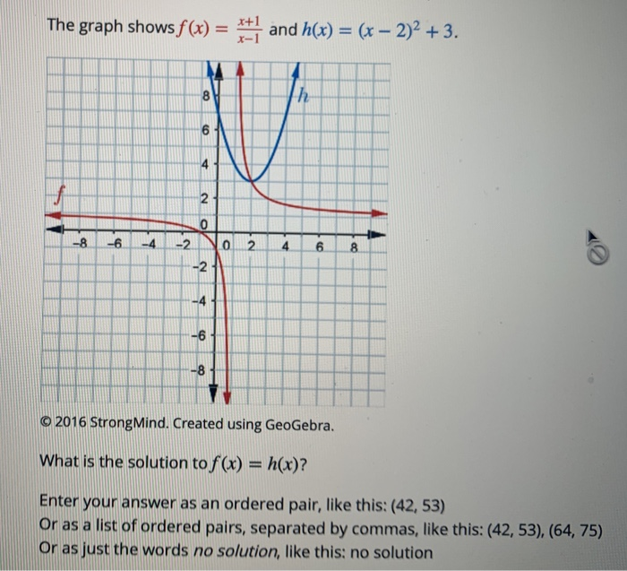 Solved The Graph Shows F X And H X X 2 2 3 8 2 0 4 Chegg Com