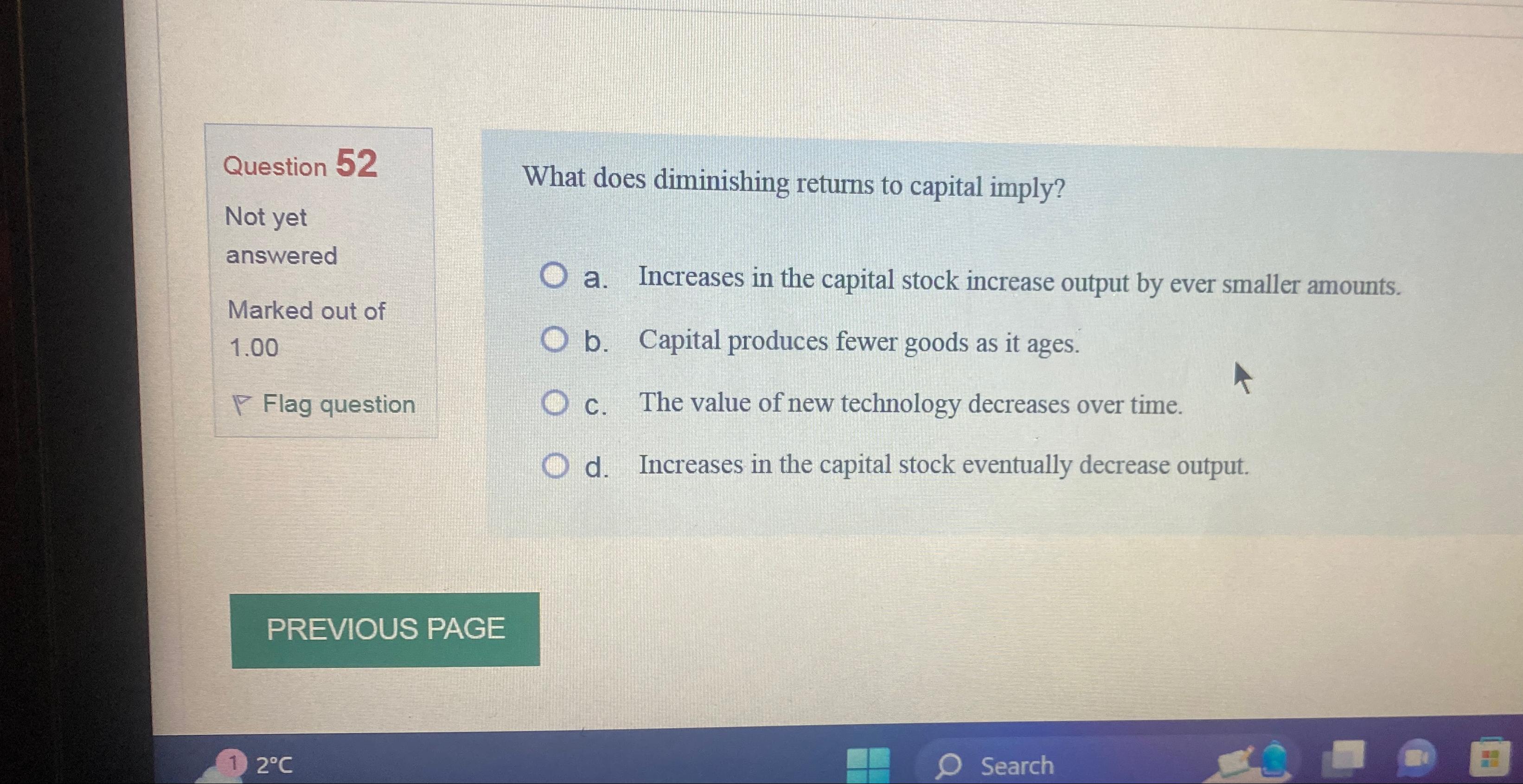 Solved Question 52Not yet answeredMarked out of 1.00Flag | Chegg.com
