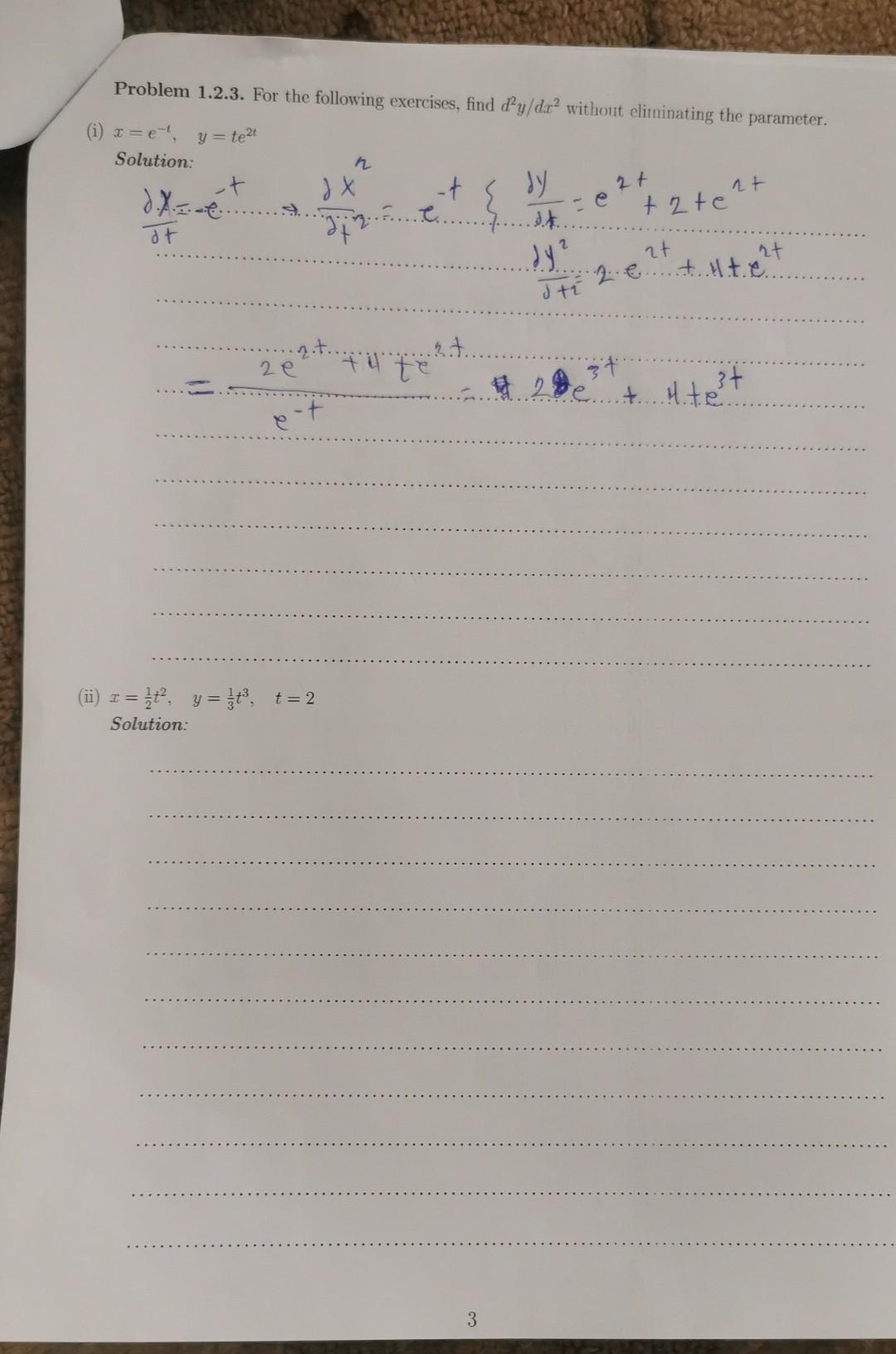 Solved Problem 1.2.3. For the following exercises, find | Chegg.com