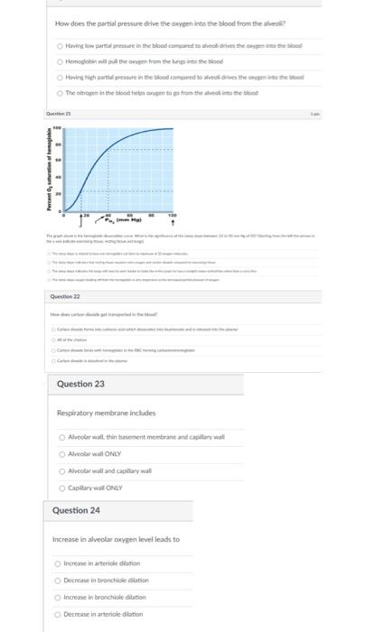Solved How does the partial pressure drive the oxygen into | Chegg.com