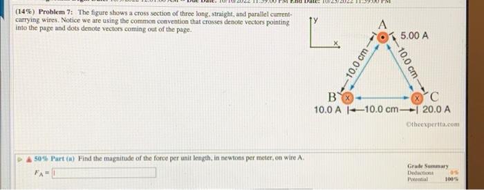 Solved (14\%) Problem 7: The Figure Shows A Cross Section Of | Chegg.com