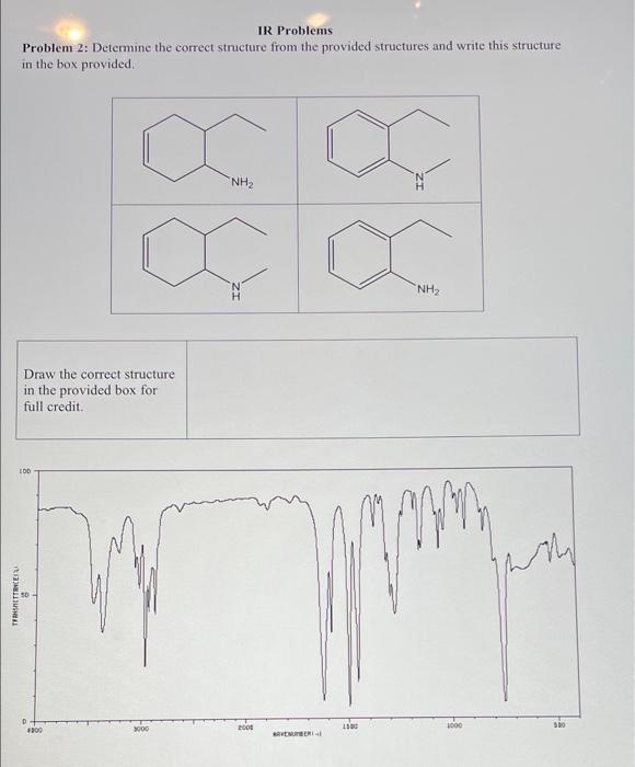 Solved Problem 1: Determine the correct structure from the | Chegg.com