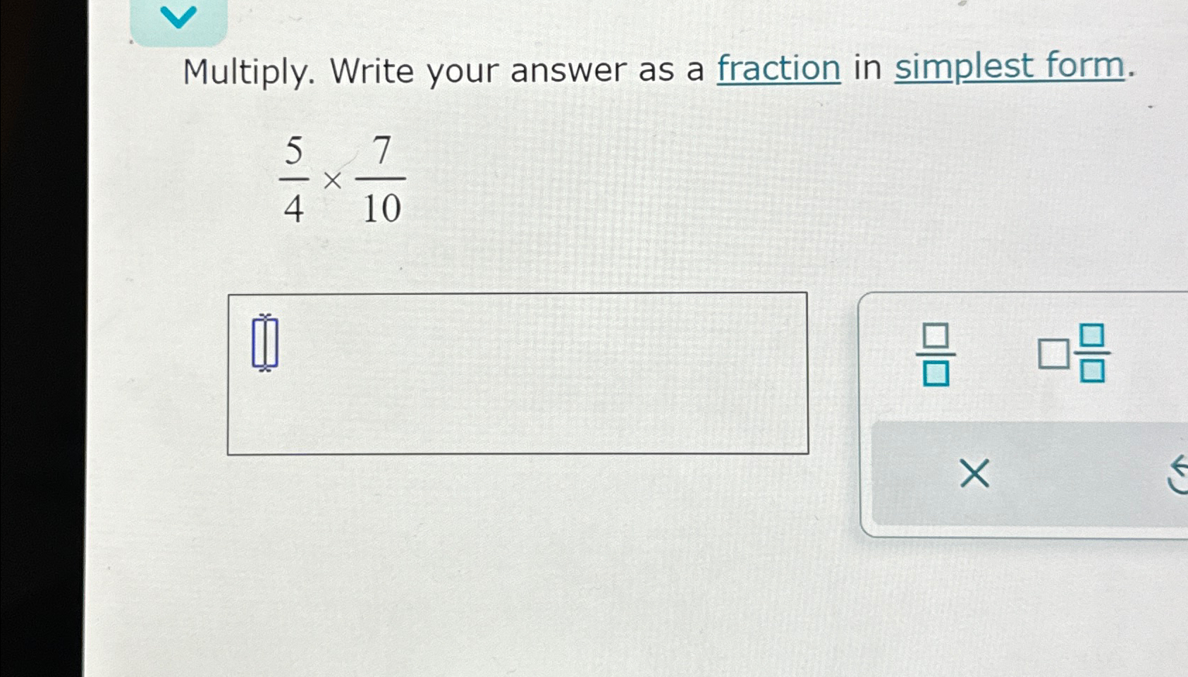 Solved Multiply. Write your answer as a fraction in simplest | Chegg.com