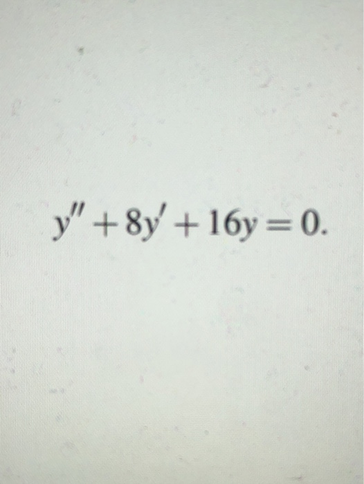 16 - y = 8