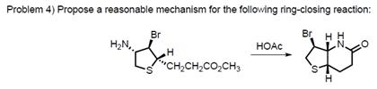 Solved Propose a reasonable mechanism for the following ring | Chegg.com
