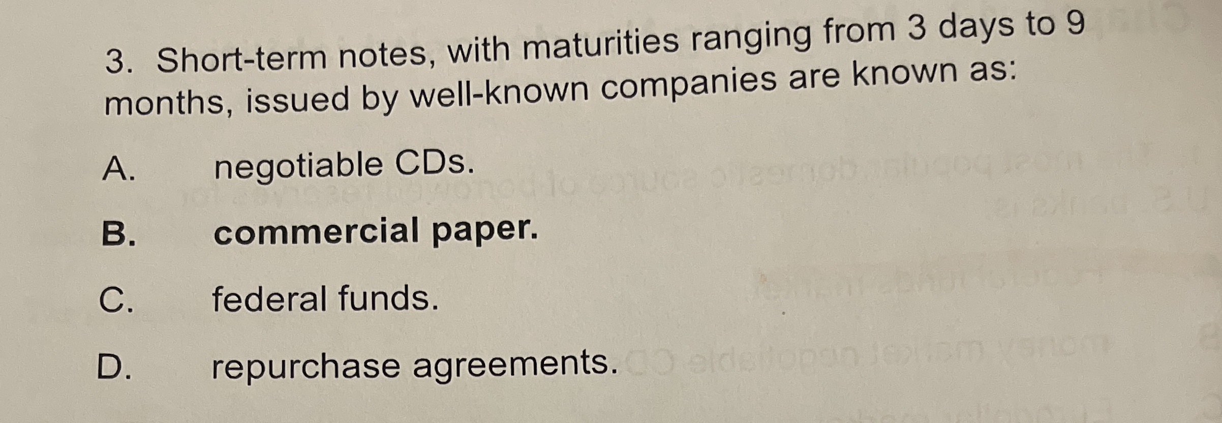 Solved Short-term notes, with maturities ranging from 3 | Chegg.com