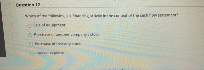 Which Of The Following Is An Operating Activity Solved Question 10 Which of the following is an operating | Chegg.com