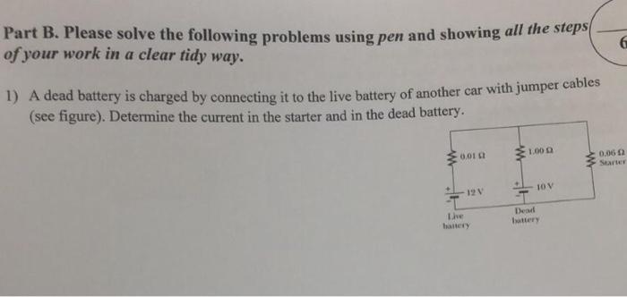 Solved 6 Part B. Please solve the following problems using | Chegg.com