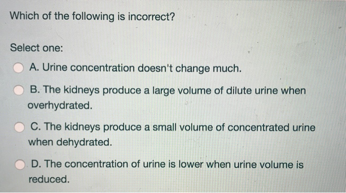 concentrated urine