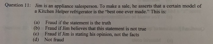 Solved Question 11: Jim is an appliance salesperson. To make | Chegg.com