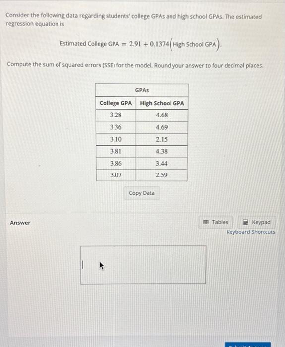 Solved Consider the following data regarding students'