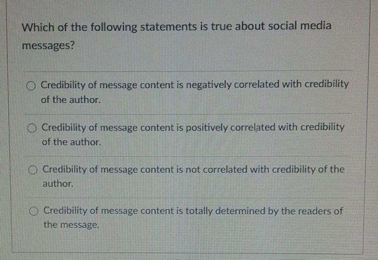 Solved Which of the following statements is true about | Chegg.com