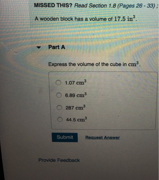 Solved MISSED THIS? Read Section 1.8 (Pages 26 - 33); A | Chegg.com