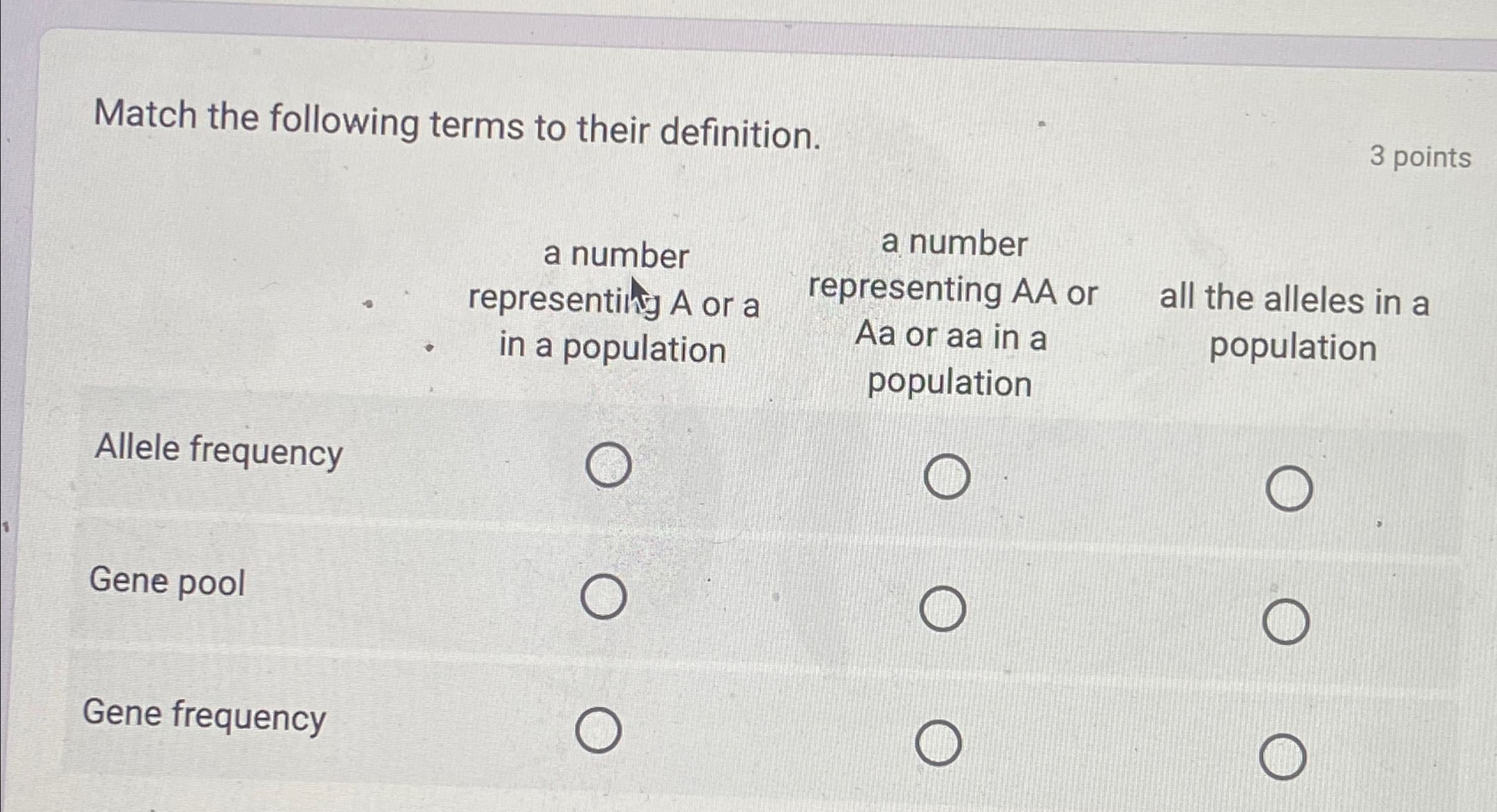 Solved Match the following terms to their definition.3 | Chegg.com