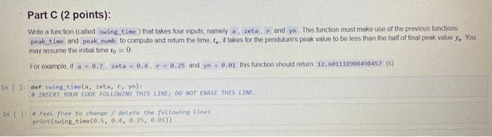 Solved Using Python. And Part C must make use of the | Chegg.com