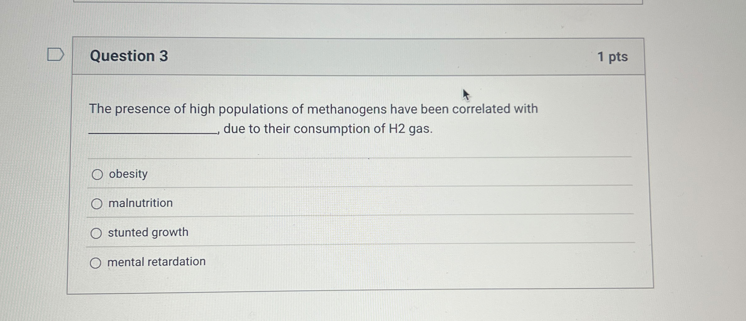 Solved Question Ptsthe Presence Of High Populations Of Chegg Com