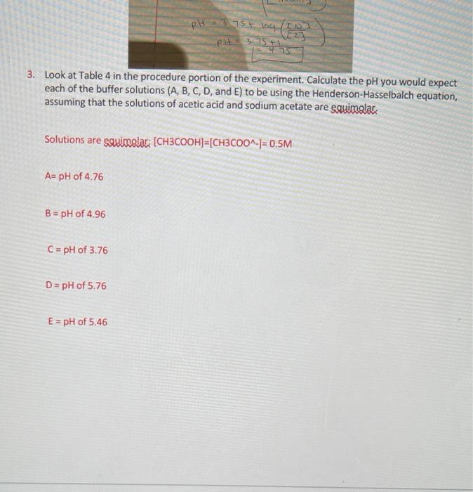 Solved PostLab Questions 1. Compare the calculated buffers