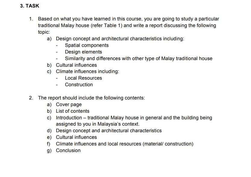 The Report Should Include The Following Chegg Com