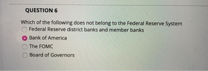 Solved Question 6 Which Of The Following Does Not Belong