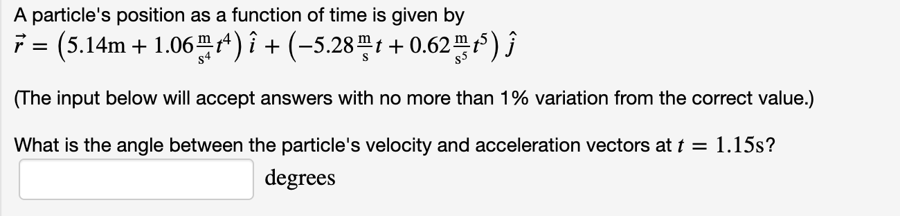 Solved a particle's position as a function of time is given | Chegg.com