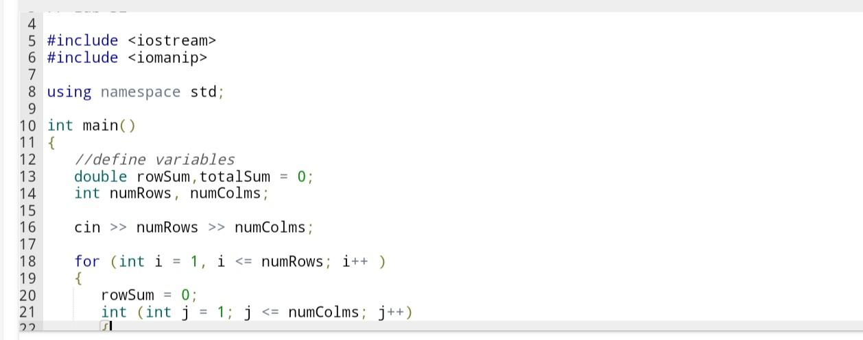 Solved vu 5.7 Lab 32 Average of Numbers in Rows Use the Chegg