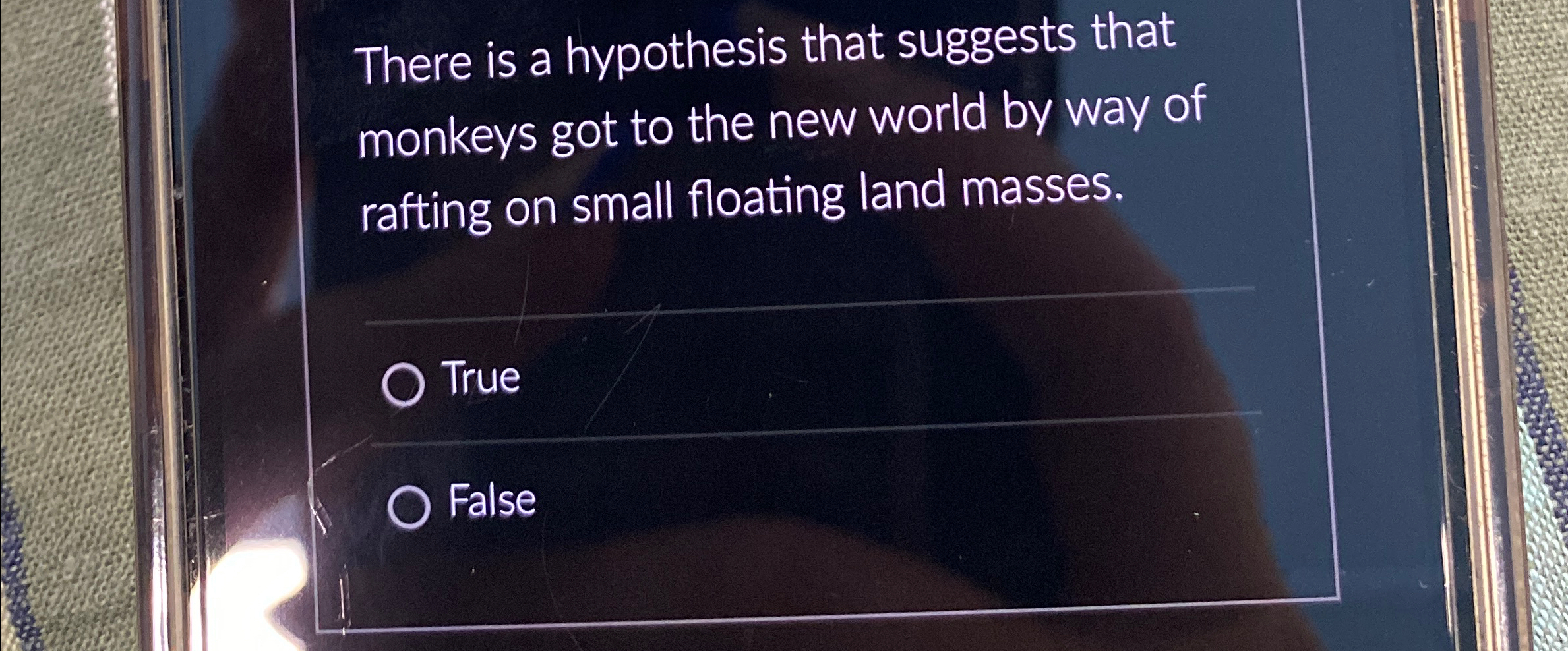 Solved There is a hypothesis that suggests that monkeys got | Chegg.com