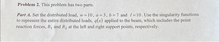 Solved Problem 2. This problem has two parts. Part A. Set | Chegg.com