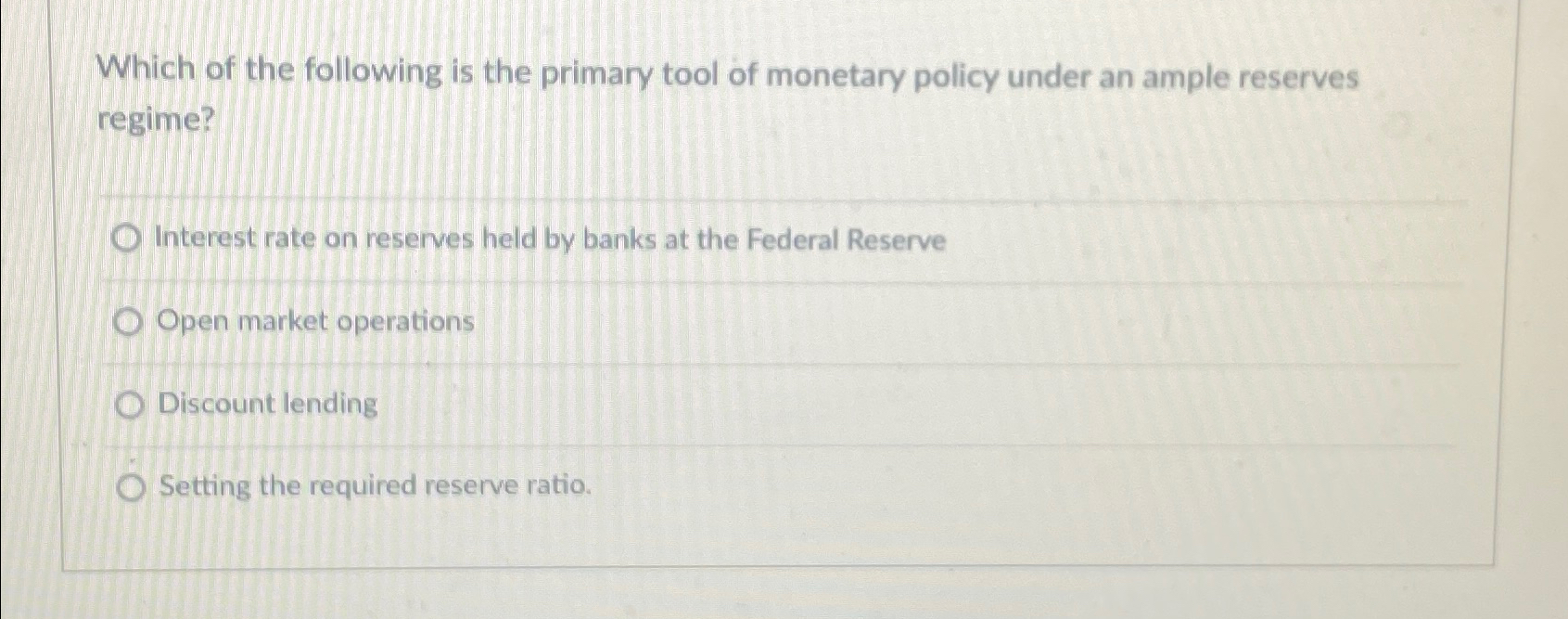 Solved Which of the following is the primary tool of | Chegg.com