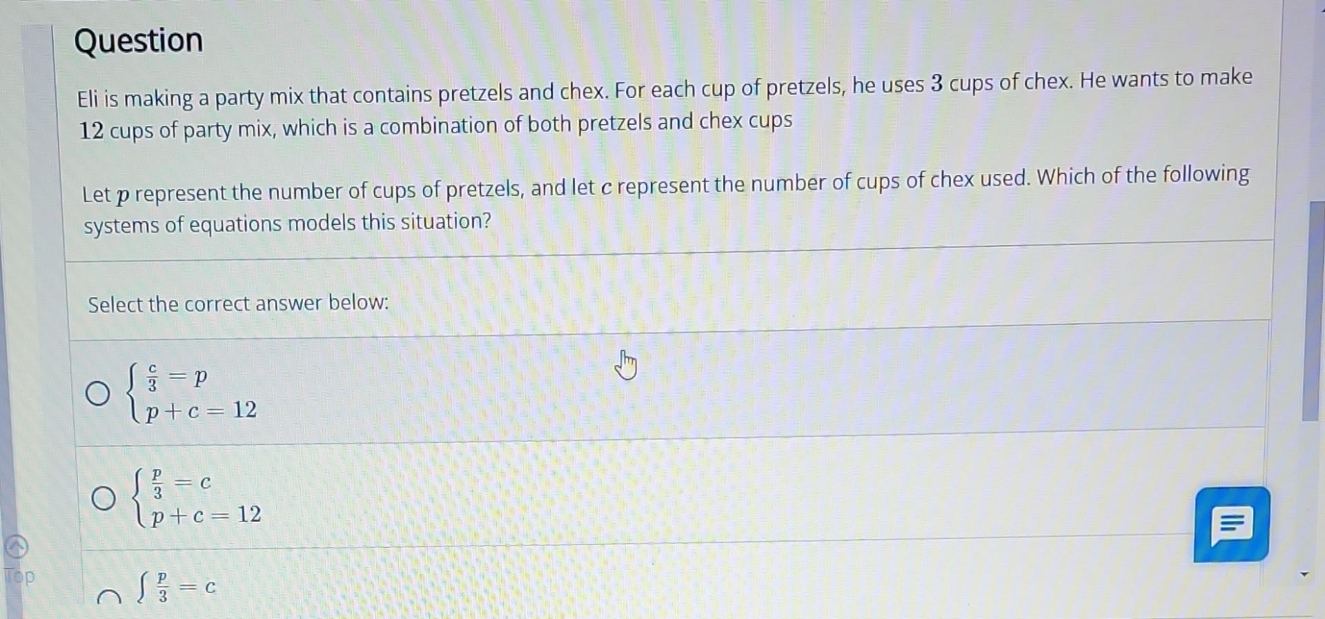 Solved Top Question Eli is making a party mix that contains