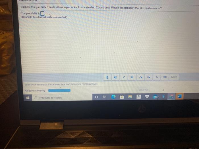 Solved Suppose that you draw 3 cards without replacement