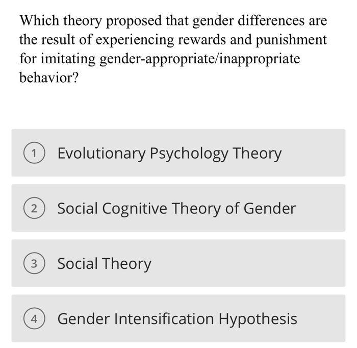 Social cognitive cheap theory of gender