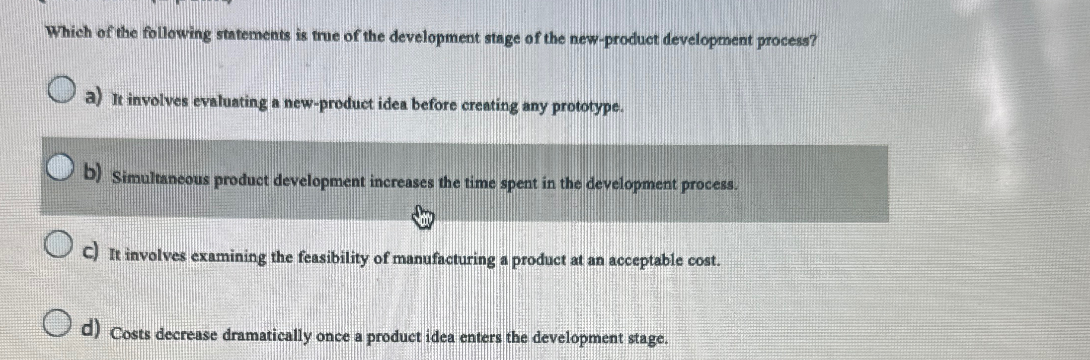 Solved Which of the following statements is true of the | Chegg.com