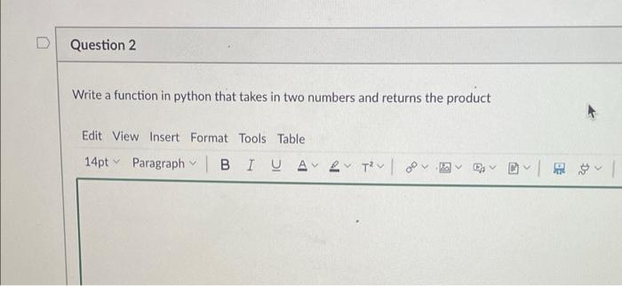 Solved D Question 1 Write a function in python that prints | Chegg.com