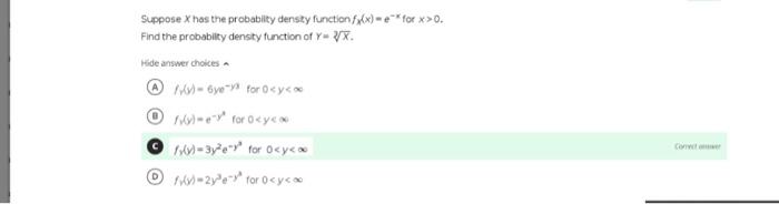 Solved Suppose X has the probability density function | Chegg.com