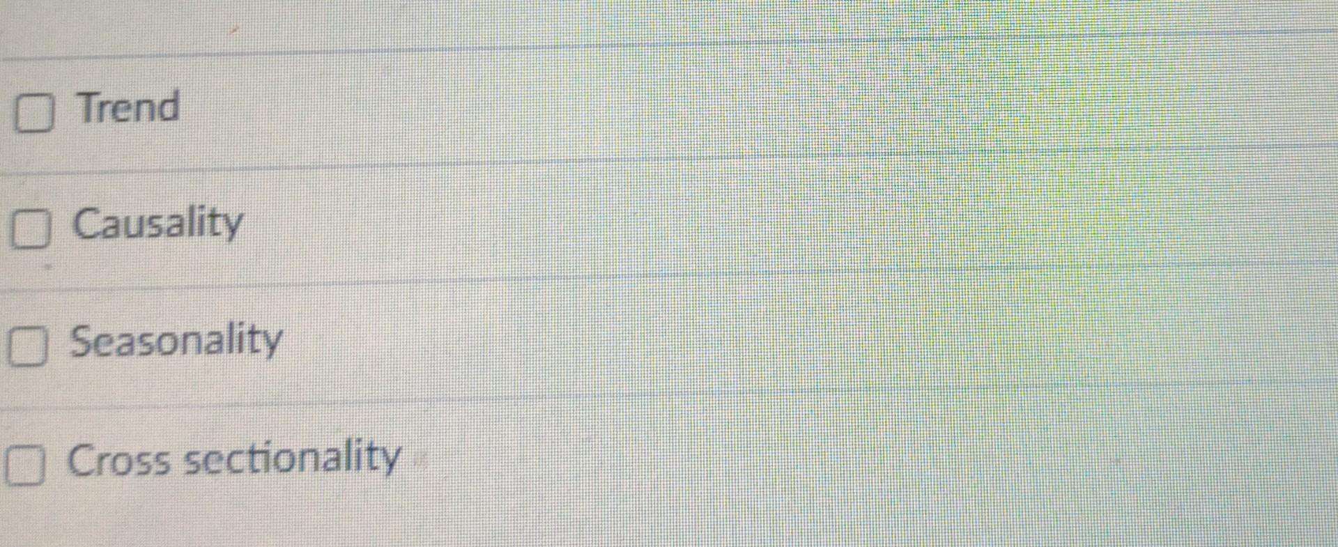 Solved What are the patterns present in the following time | Chegg.com