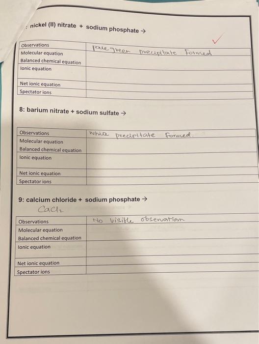 Solved copper (II) sulfate + sodium hydroxide → Blue