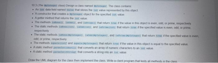 Solved 10 3 (The class) Design a class named to the class | Chegg.com