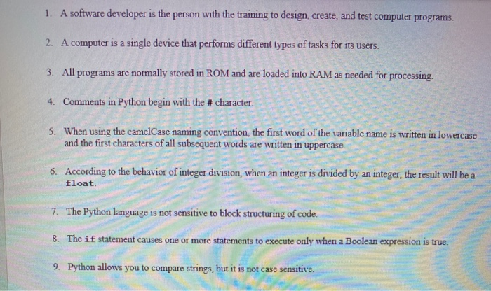 solved 1 a software developer is the person with the tra chegg com 1 a software developer is the person