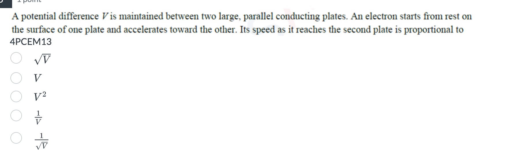 Solved A potential difference V ﻿is maintained between two | Chegg.com