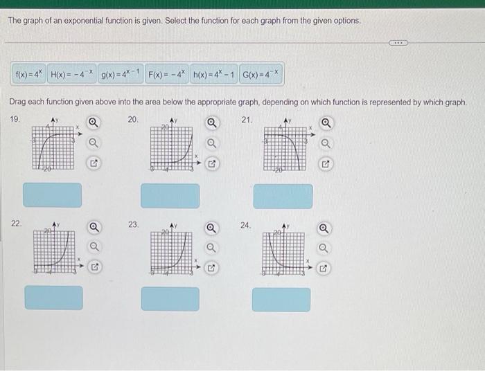 Solved The graph of an exponential function is given. Select | Chegg.com