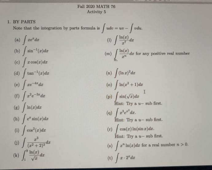 Solved Do Problem J If You Can Do Other Problems From Chegg Com