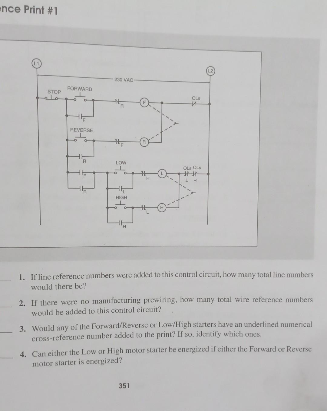 Solved 1. If line reference numbers were added to this