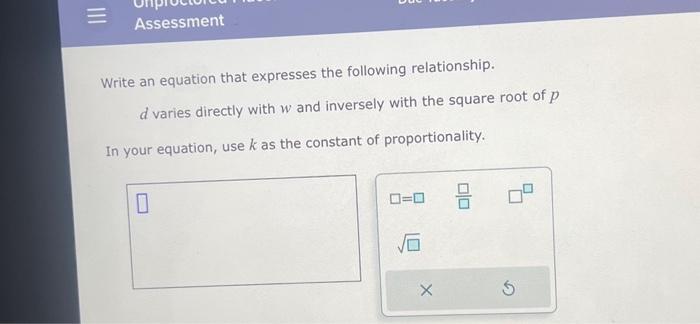 Solved Write an equation that expresses the following | Chegg.com