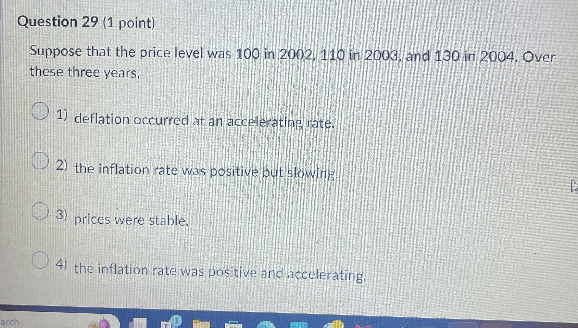 Solved Question 29 (1 ﻿point)Suppose that the price level | Chegg.com
